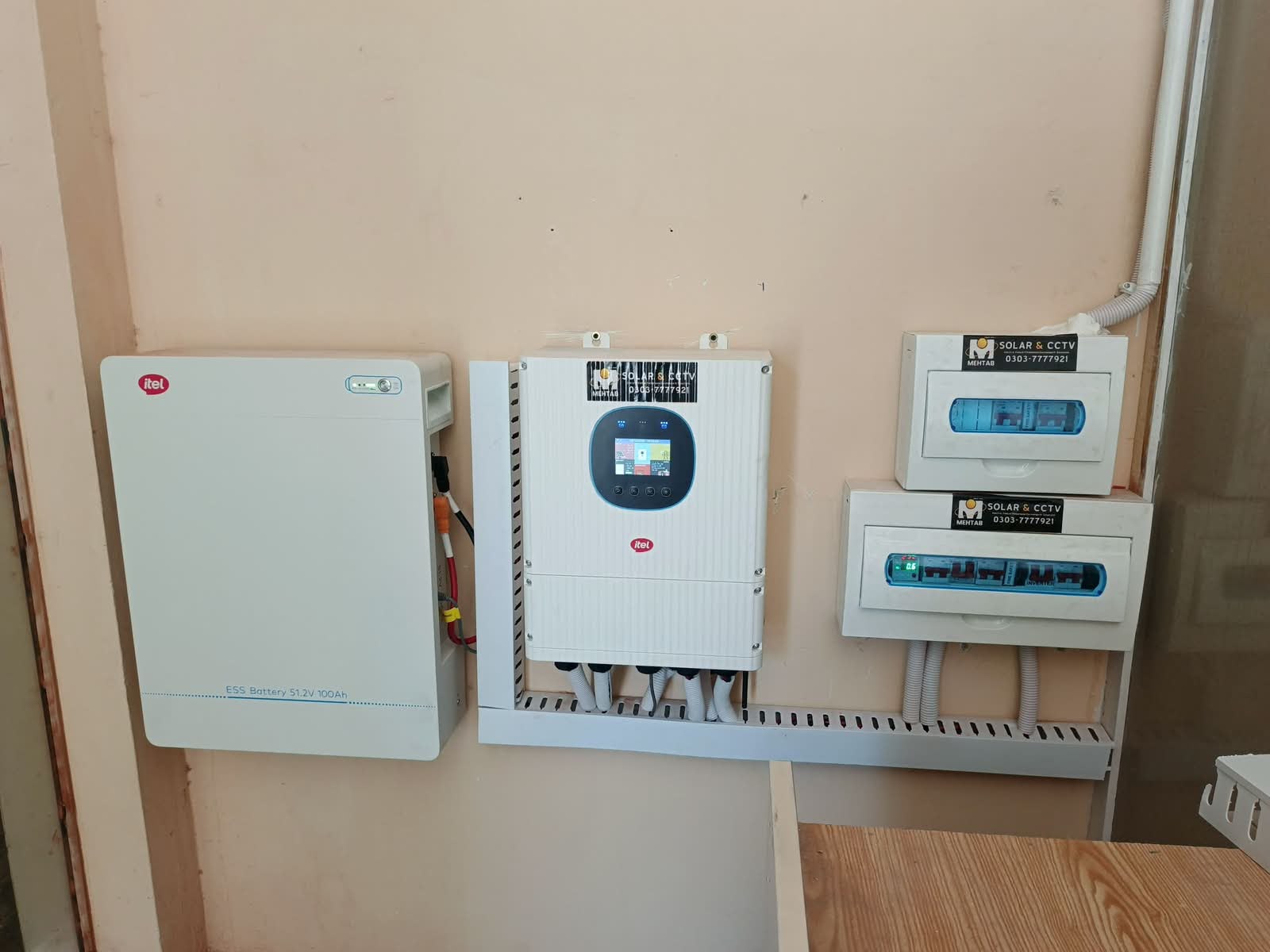 Installed inverter + DB